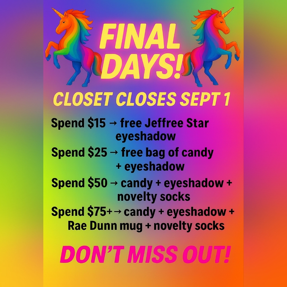 LAST LIVE EVER! CLOSET CLOSING AFTER LIVE! SQUIRREL STASH + GIVVIES! 2P P/5P E - Picture 2 of 3